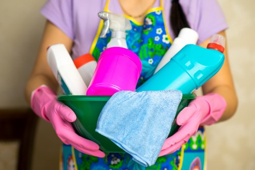 Airbnb cleaning service preparing a SW18 short-let property for guest arrival