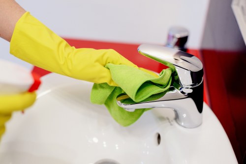 Cleaner bathroom refresh as part of one off cleaning in SW18