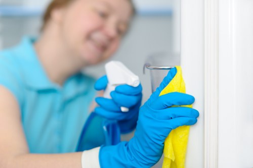 Local cleaners preparing a flat in SW18 for final inspection