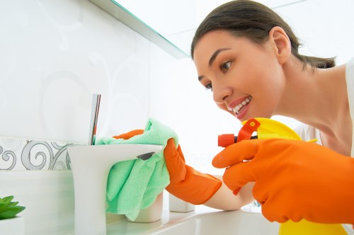 Domestic cleaning in a family home in SW18