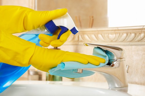Domestic cleaner in SW18 organising and refreshing a family living space