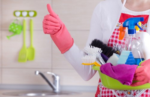 Cleaning a shared office kitchen and communal area in SW18