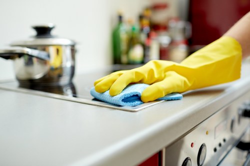 Cleaner restoring a built-in oven in SW18